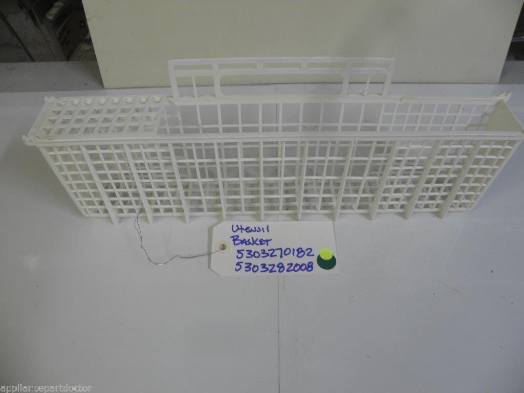 FRIGIDAIRE DISHWASHER 5303270182 5303282008 SILVERWARE BASKET used part FRIGIDAIRE DISHWASHER 5303270182 5303282008 SILVERWARE BASKET used part